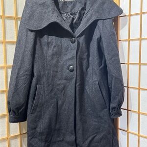 Guess Women's Charcoal Pea Coat